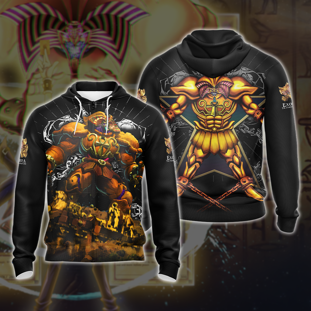 Yu Gi Oh! Exodia The Forbidden Unisex 3D T-shirt Zip Hoodie Zip Hoodie