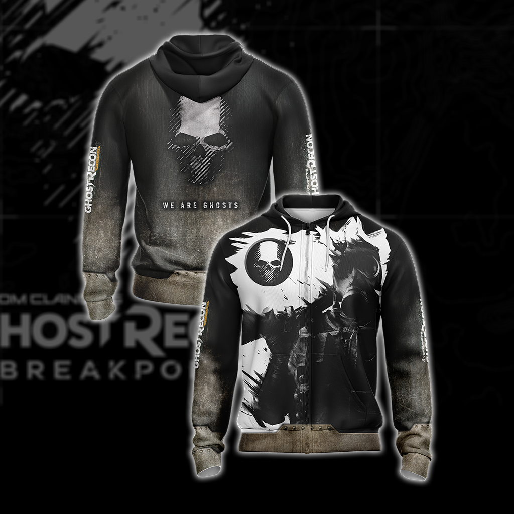 Tom Clancy's Ghost Recon New Unisex 3D T-shirt Zip Hoodie
