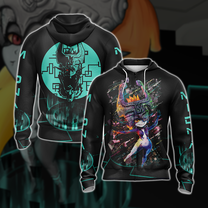 Legend of Zelda - Midna New Collection Unisex 3D T-shirt Zip Hoodie