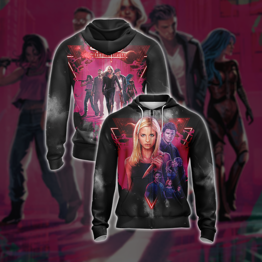 Buffy The Vampire Slayer New Look Unisex 3D T-shirt Zip Hoodie