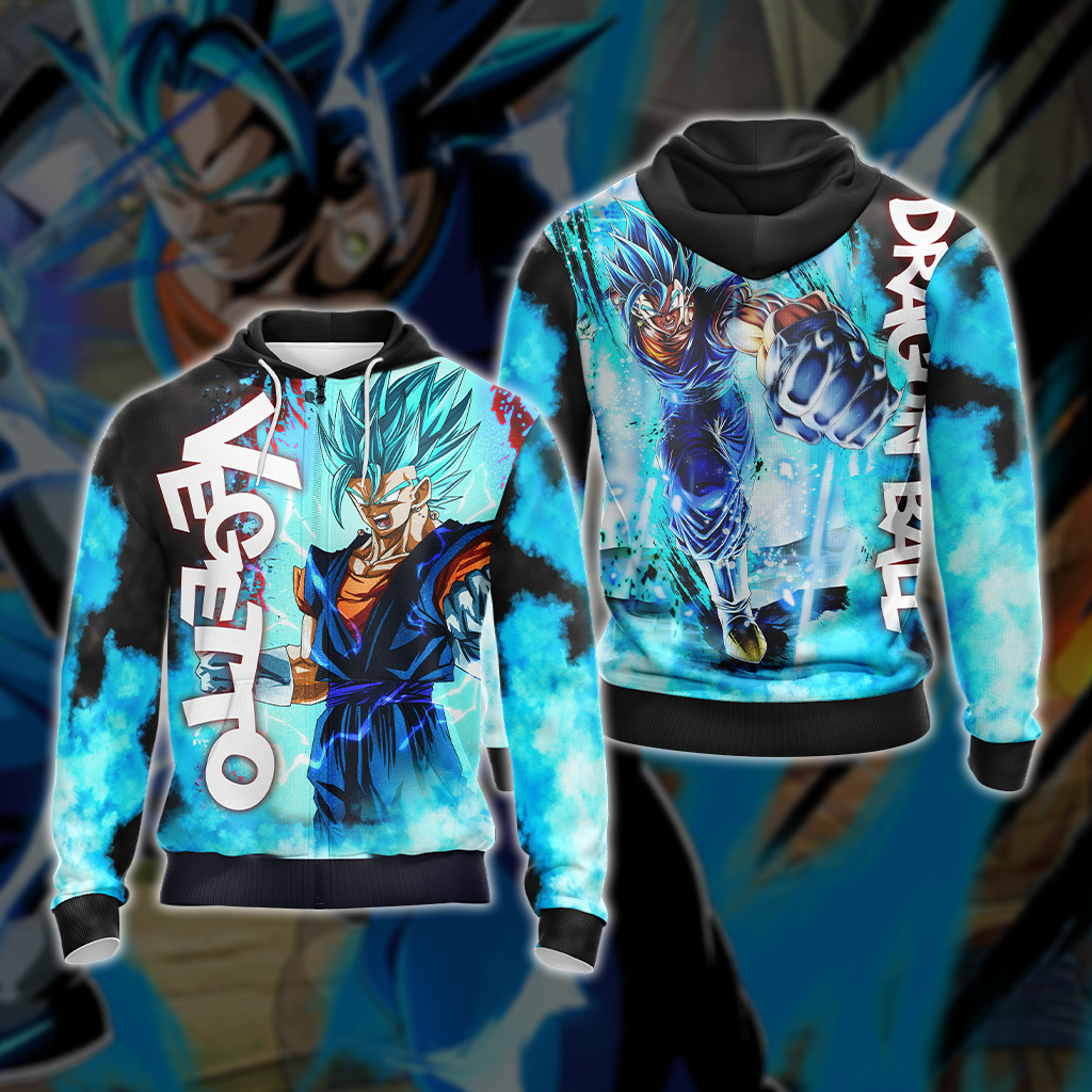 Dragon Ball Vegetto Unisex 3D T-shirt Zip Hoodie Pullover Hoodie Zip Hoodie