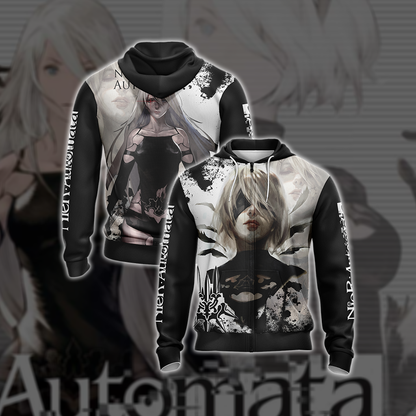 Nier: Automata New Style Unisex 3D T-shirt Zip Hoodie
