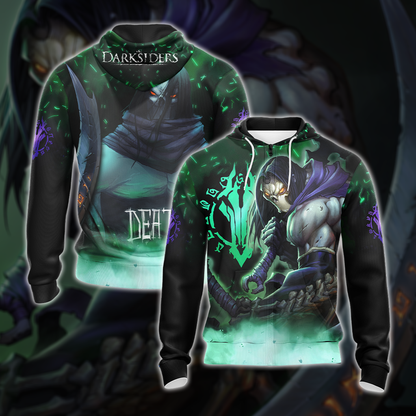 Darksiders Death Unisex 3D T-shirt Zip Hoodie Zip Hoodie