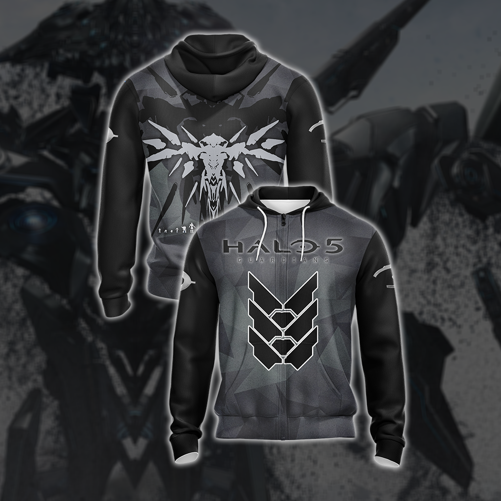 Halo 5: Guardians New Look Unisex 3D T-shirt Zip Hoodie