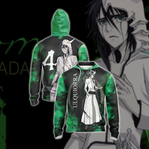 Bleach - Ulquiorra New Look Unisex 3D T-shirt Zip Hoodie XS 