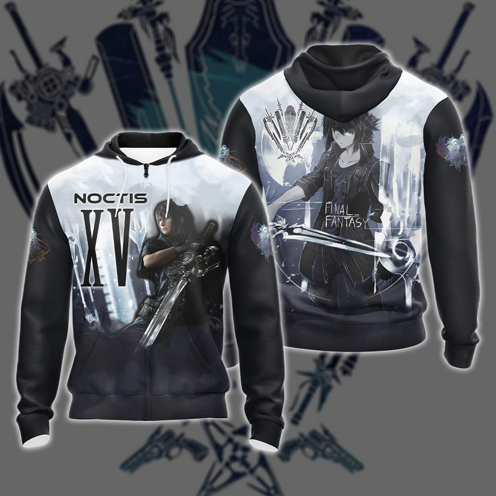 Noctis Final Fantasy XV Weapon Unisex 3D T-shirt Zip Hoodie Zip Hoodie