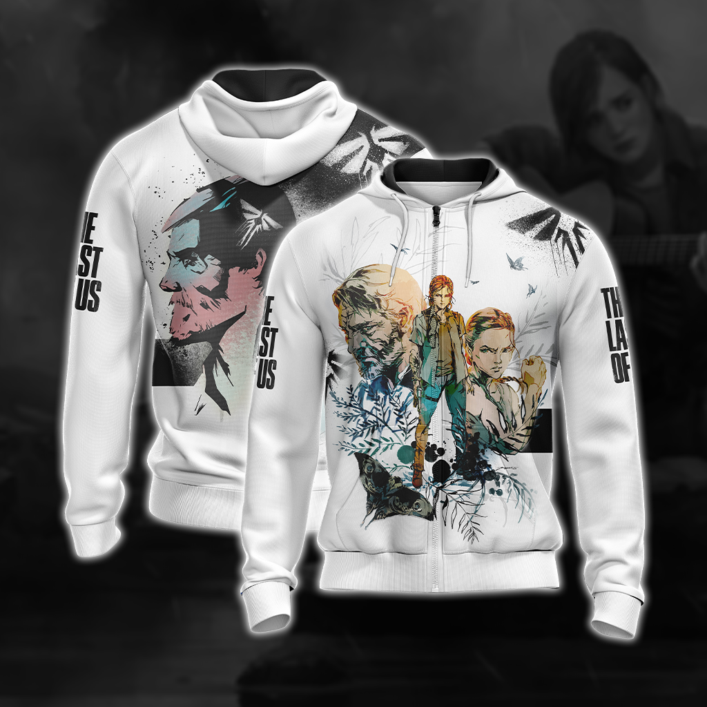 The Last Of Us Unisex 3D T-shirt Zip Hoodie