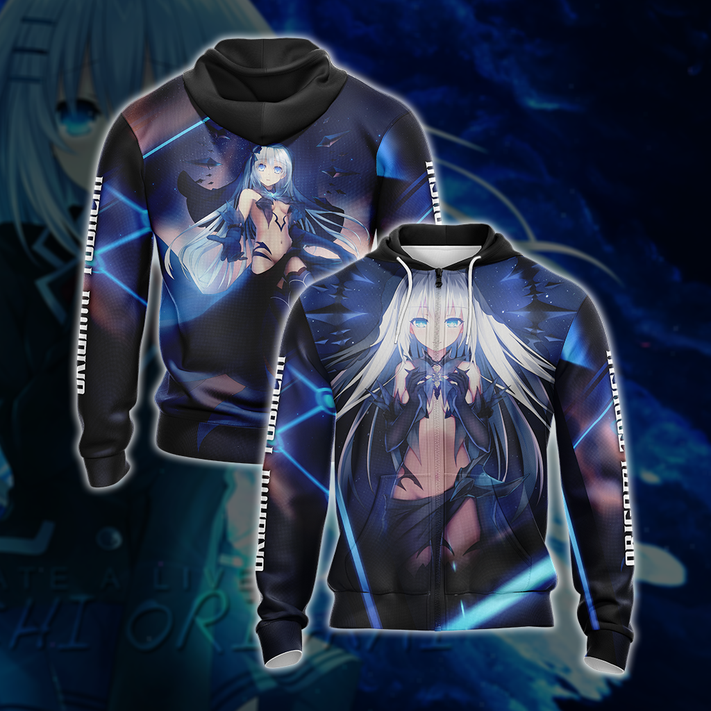 Date A Live - Tobiichi Origami Unisex 3D T-shirt Zip Hoodie