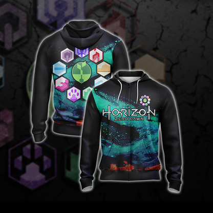 Horizon Zero Dawn - Gaia Unisex 3D T-shirt Zip Hoodie