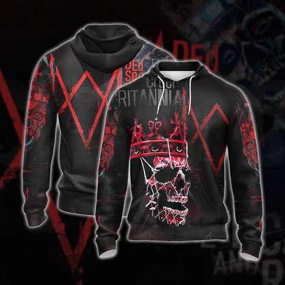 Watch Dogs - Legion Ded Coronet Mask Unisex 3D T-shirt Zip Hoodie