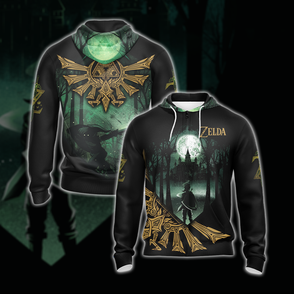 The Legend Of Zelda Unisex 3D T-shirt Zip Hoodie Zip Hoodie