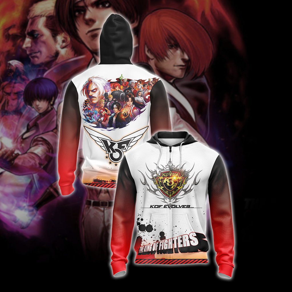 The King of Fighters Unisex 3D T-shirt Zip Hoodie XS 