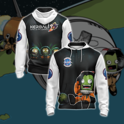 Kerbal Space Program New Style Unisex 3D T-shirt Zip Hoodie