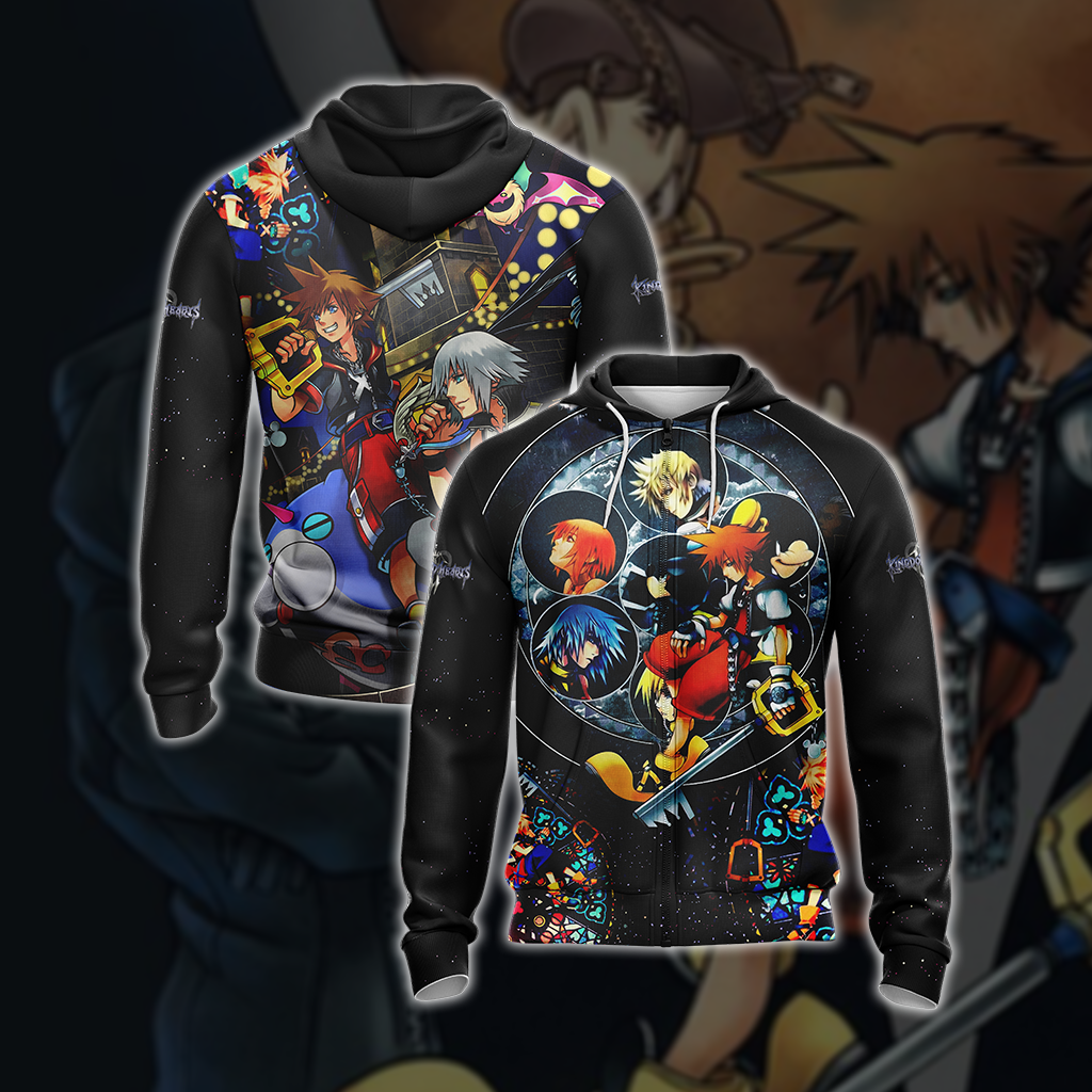 Kingdom Hearts New Style Unisex 3D T-shirt Zip Hoodie