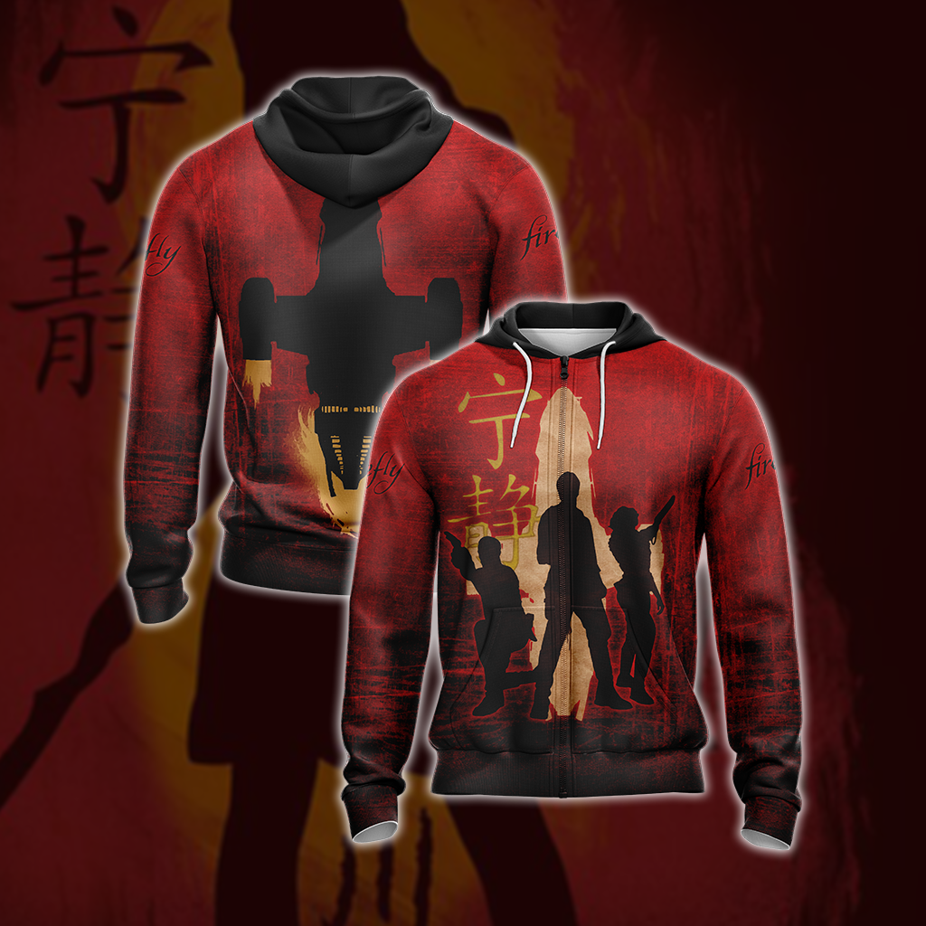 Firefly Unisex 3D T-shirt Zip Hoodie