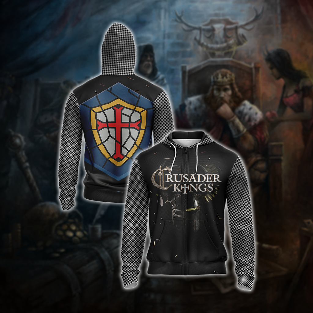 Crusader Kings II Unisex 3D T-shirt Zip Hoodie