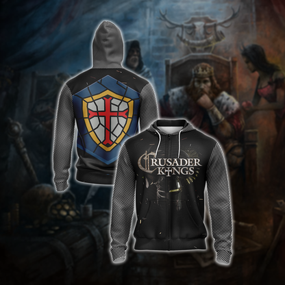 Crusader Kings II Unisex 3D T-shirt Zip Hoodie