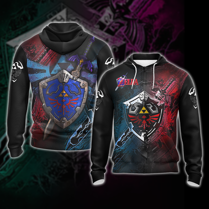 The Legend Of Zelda Unisex 3D T-shirt Zip Hoodie Zip Hoodie