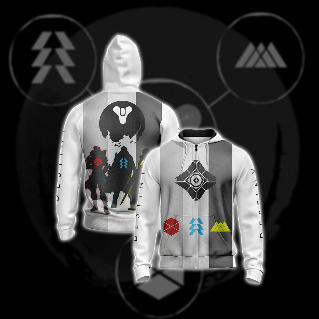 Destiny 2 New Unisex 3D T-shirt Zip Hoodie