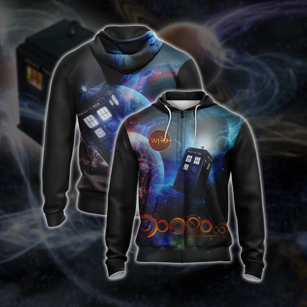 Doctor Who New Unisex 3D T-shirt Zip Hoodie