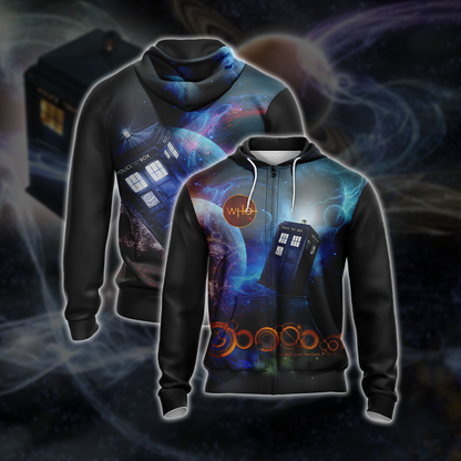 Doctor Who New Unisex 3D T-shirt Zip Hoodie