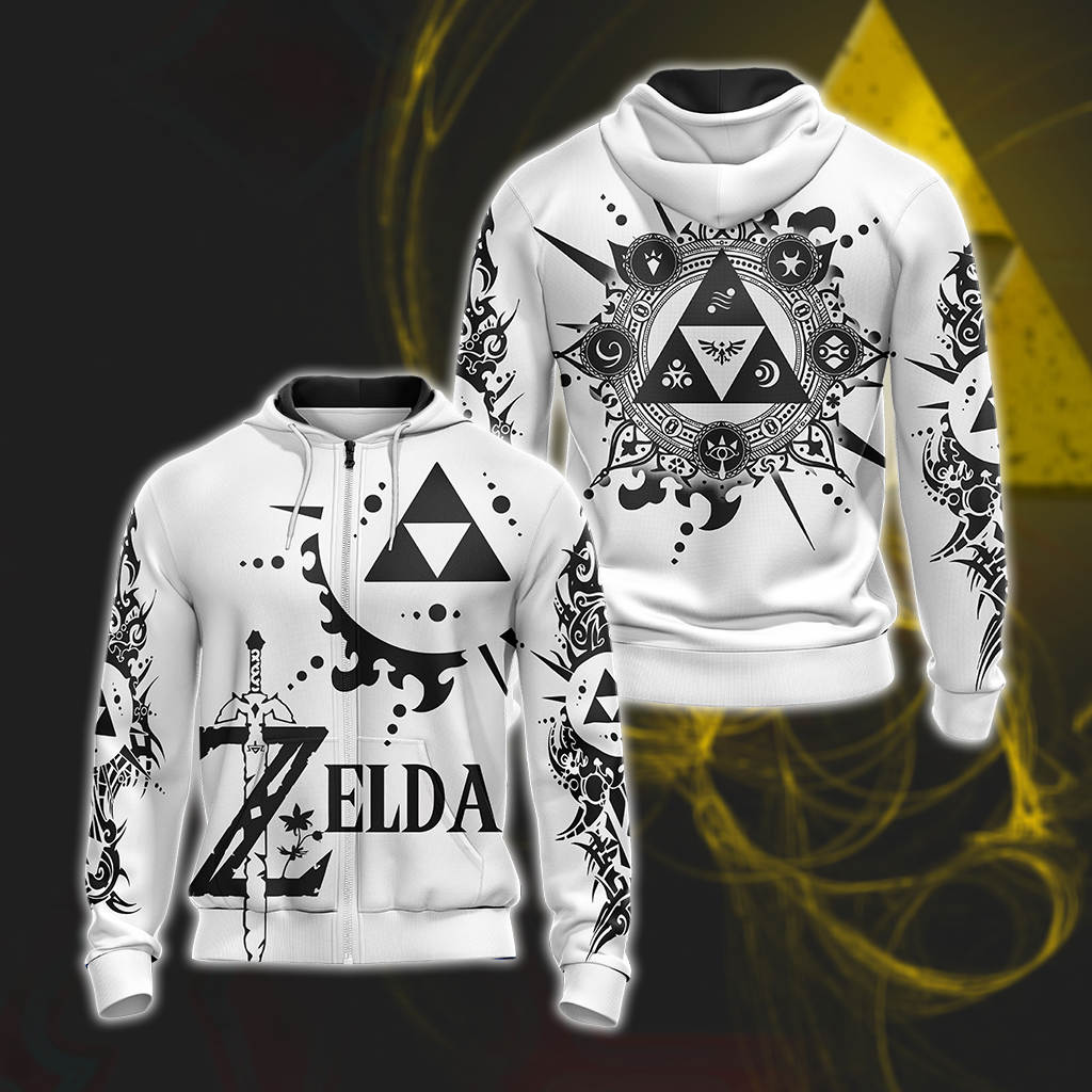 The Legend Of Zelda T-shirt Zip Hoodie Pullover Hoodie Zip Hoodie