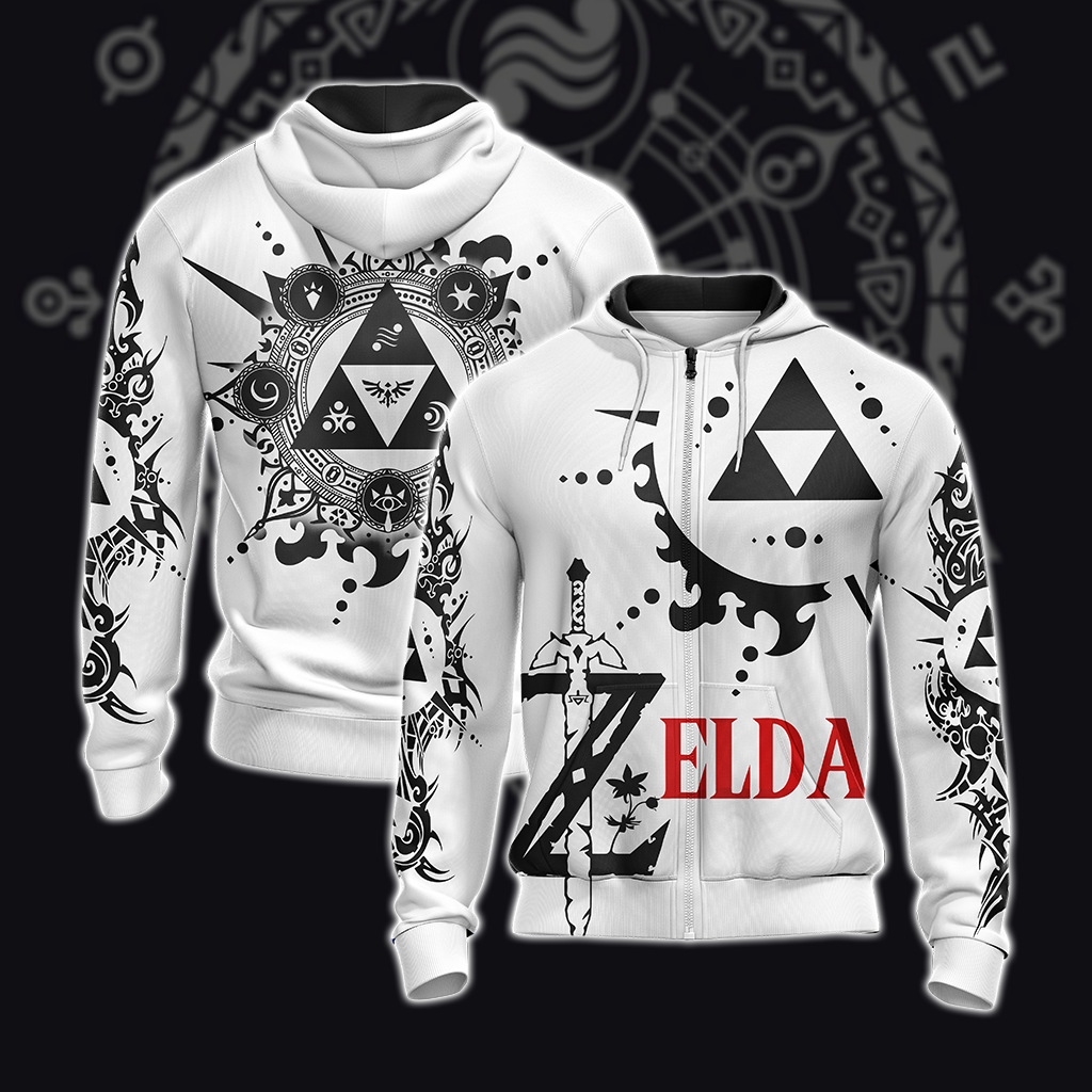 The Legend Of Zelda T-shirt Zip Hoodie Pullover Hoodie Zip Hoodie