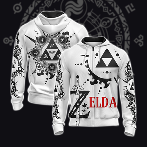 The Legend Of Zelda T-shirt Zip Hoodie Pullover Hoodie Zip Hoodie S 