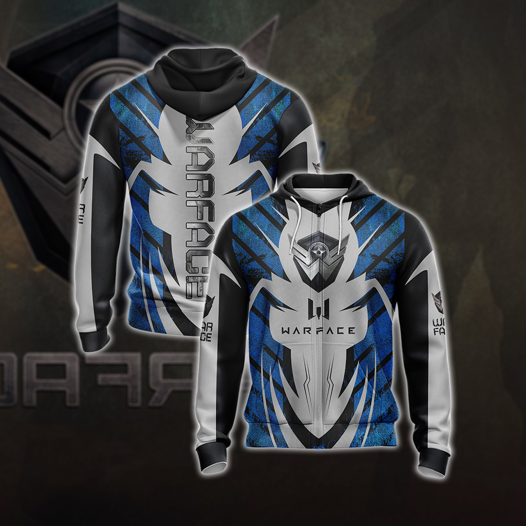 Warface logo Unisex 3D T-shirt Zip Hoodie
