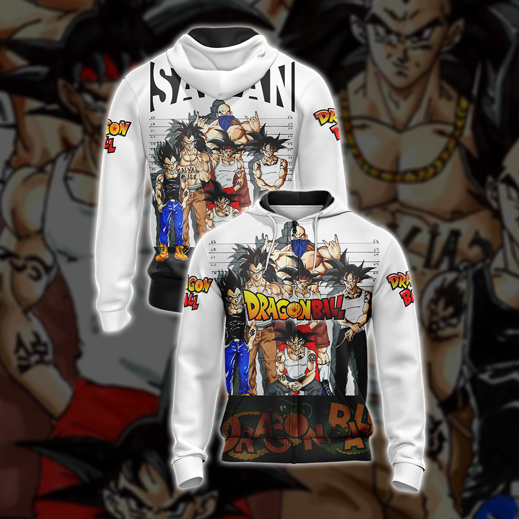 Dragon Ball - Saiyan Gang Unisex 3D T-shirt Hoodie
