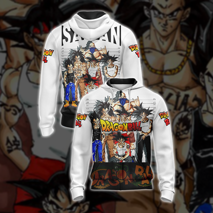 Dragon Ball - Saiyan Gang Unisex 3D T-shirt Hoodie