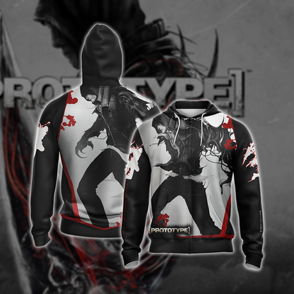 Prototype Unisex 3D T-shirt Zip Hoodie