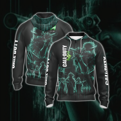 Call Of Duty New Unisex 3D T-shirt Zip Hoodie