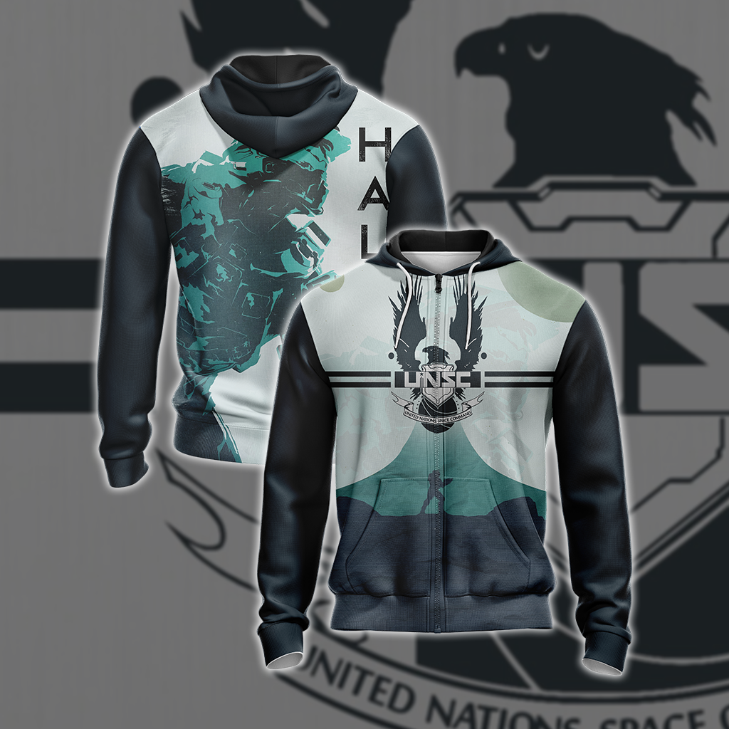 Halo UNSC 3D T-shirt Zip Hoodie