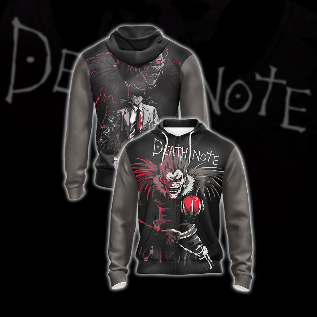 Death Note New Style Unisex 3D T-shirt Zip Hoodie