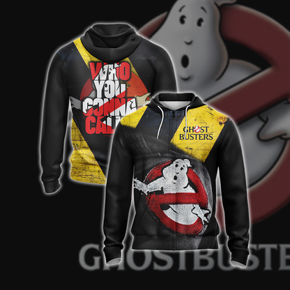 Ghostbusters New Look Unisex 3D T-shirt Zip Hoodie
