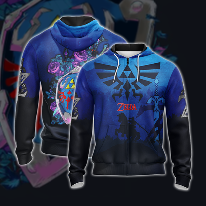 The Legend Of Zelda Unisex 3D T-shirt Zip Hoodie