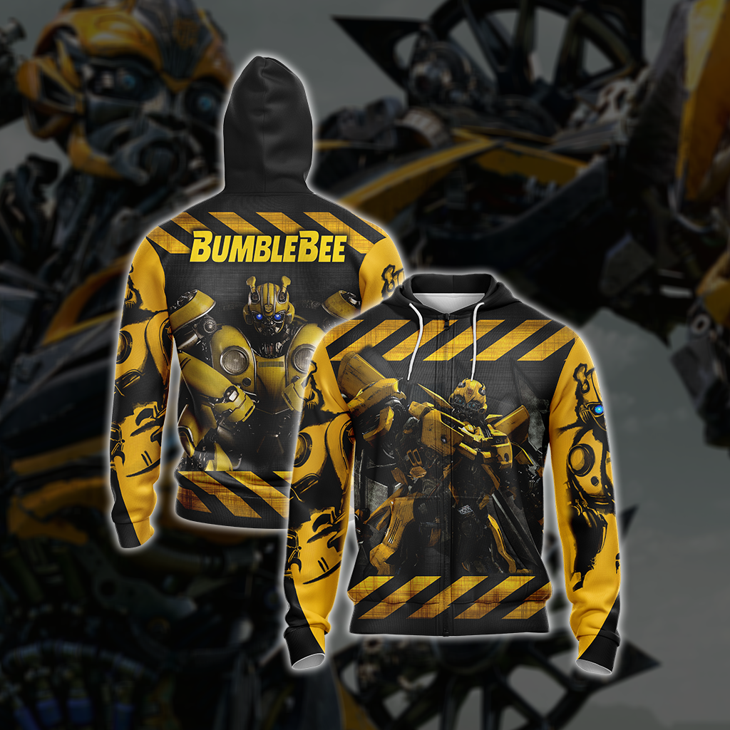 Transformers - Bumblebee Unisex 3D T-shirt Zip Hoodie