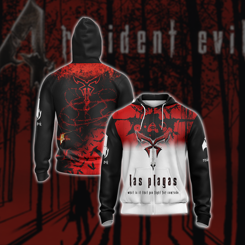 Resident Evil - Las Plagas Unisex 3D T-shirt Zip Hoodie