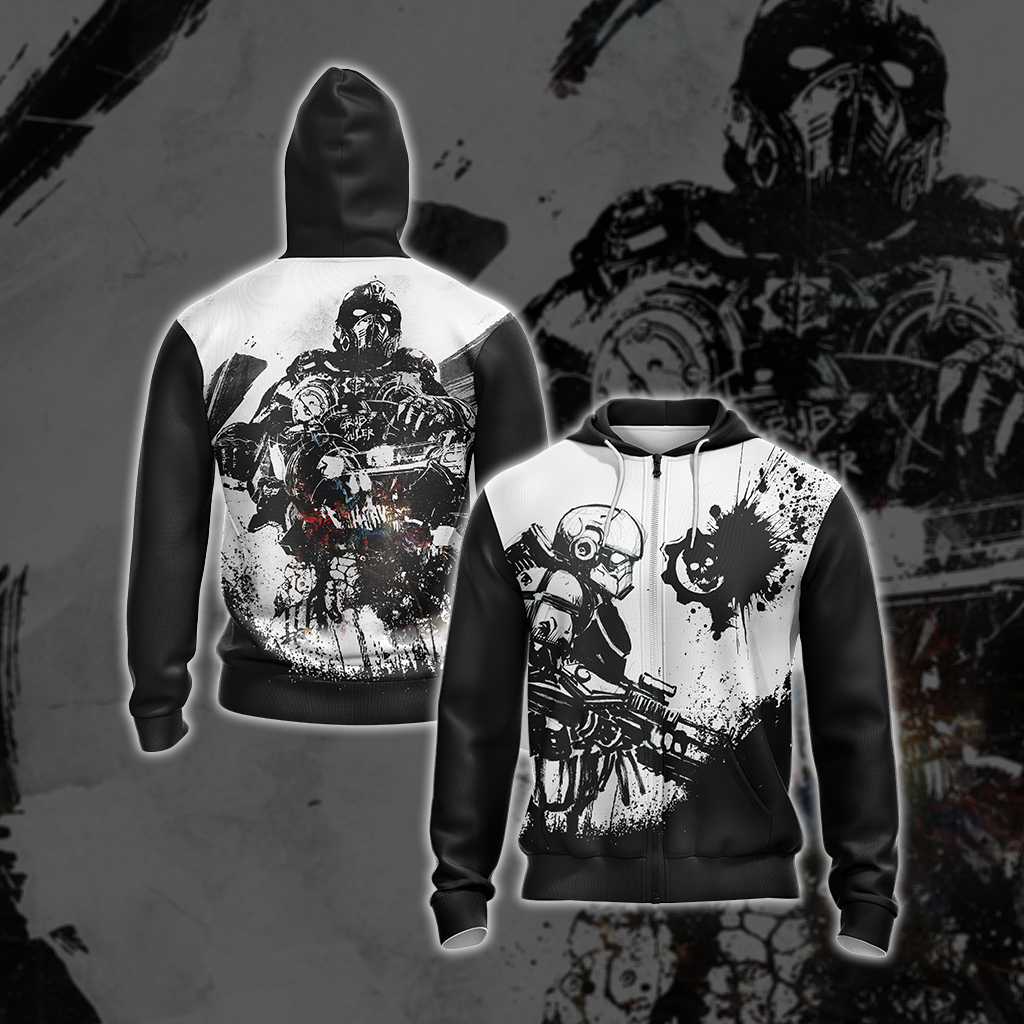 Gears Of War Game Unisex 3D T-shirt Zip Hoodie