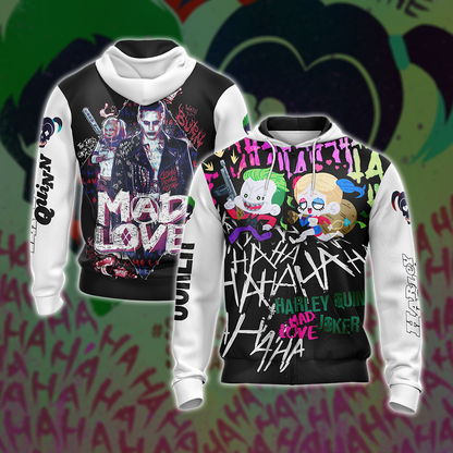 Suicide Squad Harley Quinn And Joker Unisex 3D T-shirt
