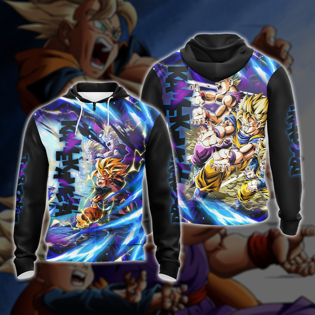 Dragon Ball Kamekameha Son Family Son Goku Goten Gohan Unisex 3D T-shirt Zip Hoodie Zip Hoodie