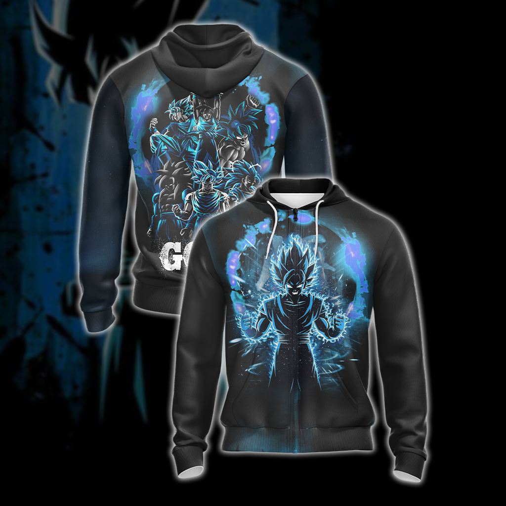 Dragon Ball - Goku New Style Unisex Zip Up Hoodie Zip Hoodie
