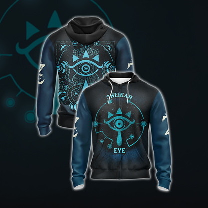 The Legend of Zelda - Sheikah Eye New Unisex 3D T-shirt Zip Hoodie