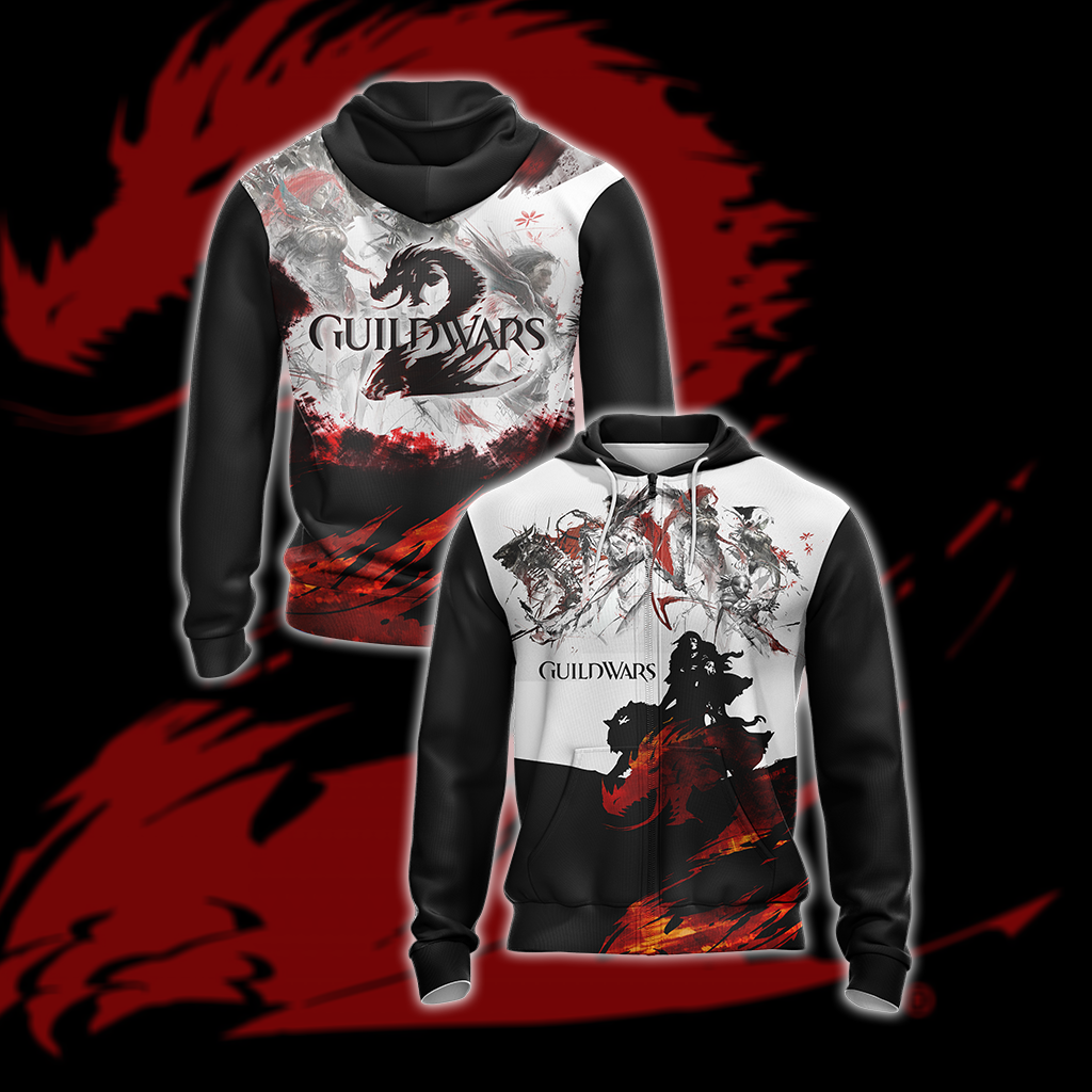 Guild Wars New Style Unisex 3D T-shirt Zip Hoodie