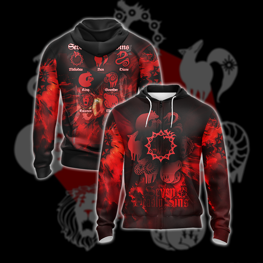 The Seven Deadly Sins Unisex 3D T-shirt