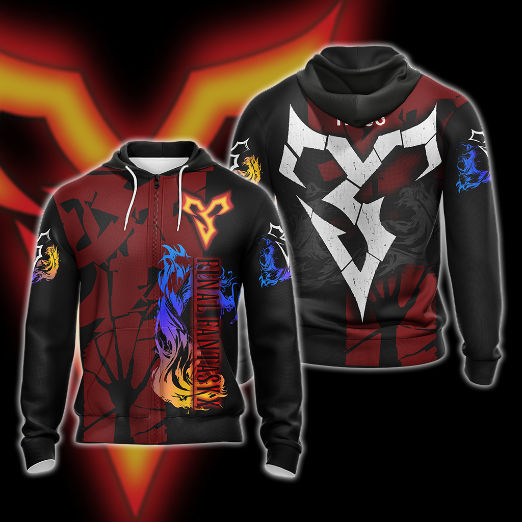 Final Fantasy X Tidus Symbol Unisex 3D T-shirt Zip Hoodie Pullover Hoodie Zip Hoodie
