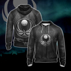 The Elder Scrolls V: Skyrim - Nightingale Unisex 3D T-shirt Zip Hoodie XS 