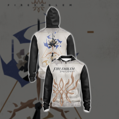 Fire Emblem 3 Houses - Till Death Unisex 3D T-shirt Zip Hoodie