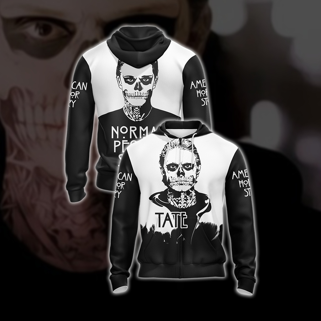 American Horror Story - Tate Langdon Unisex 3D T-shirt Zip Hoodie